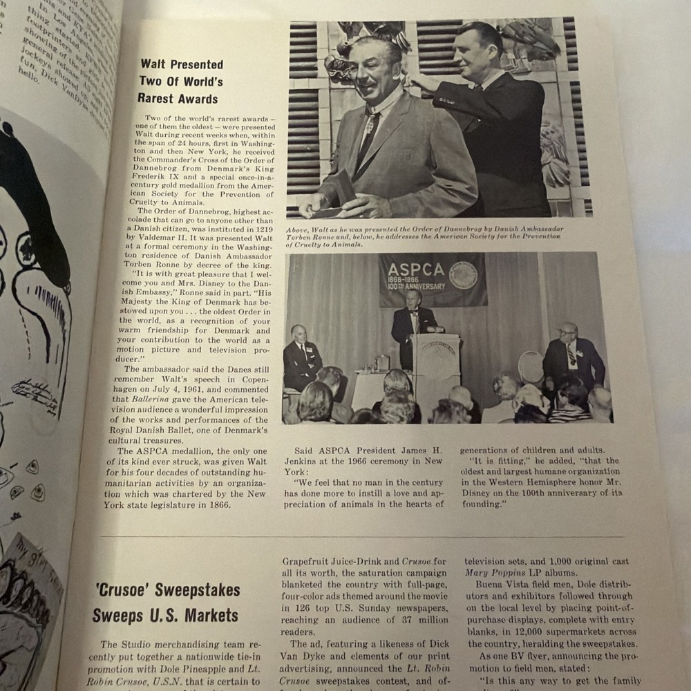 The Disney World Magazine 1966 Dean Jones Its a Small World Happiest Millionaire - Picture 8 of 12